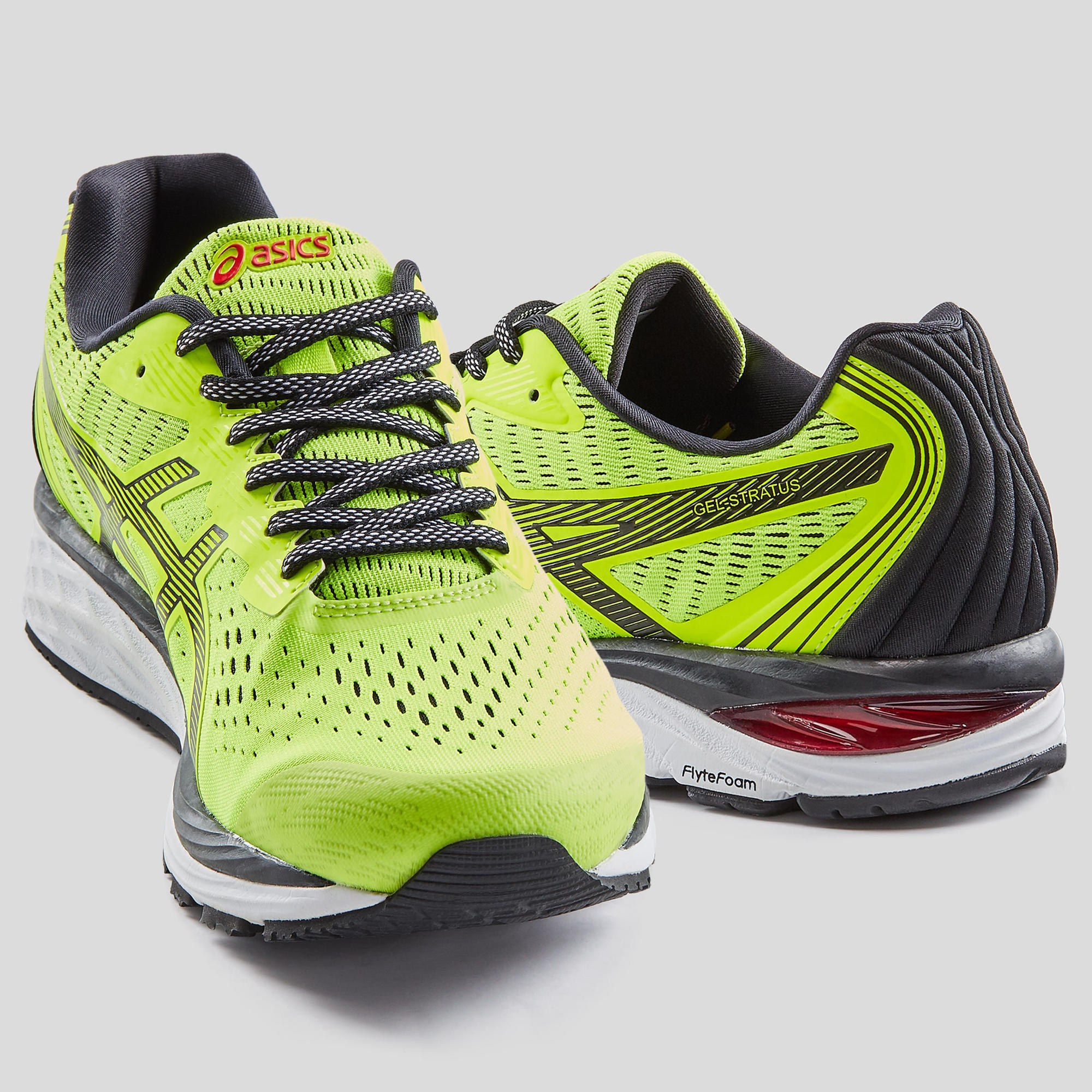 Asics Gel Stratus Hombre Zapatillas Running Amarillo Asics Gel Stratus Hombre Zapatillas Running Amarillo